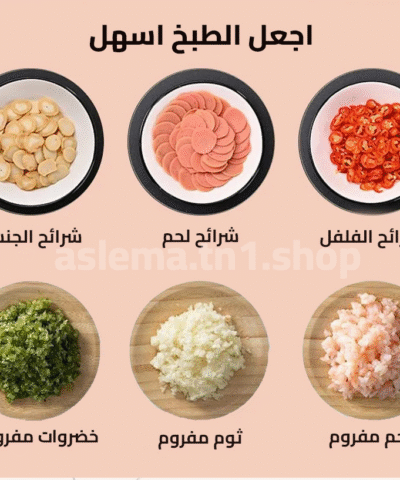 قطاعة خضروات ومفرمة لحم 4 في 1