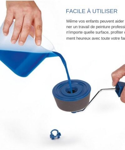 Pack 6 Pièce Rouleau de peinture multifonctionnel , outils de peinture murale