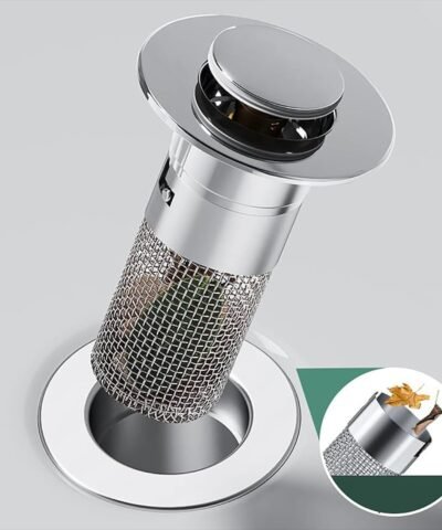 PACK 2 siphon de sol anti-odeurs et anti-insectes en inox