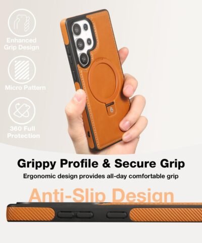 Coque de téléphone Samsung avec support luxueux et invisible