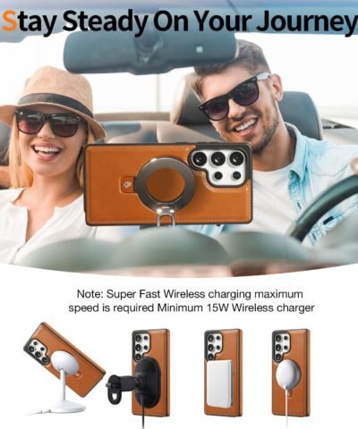 Coque de téléphone Samsung avec support luxueux et invisible