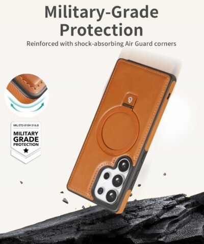 Coque de téléphone Samsung avec support luxueux et invisible