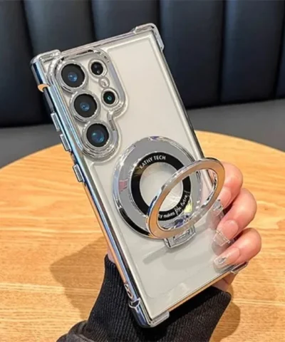 Coque anti-chute avec support invisible pour Samsung