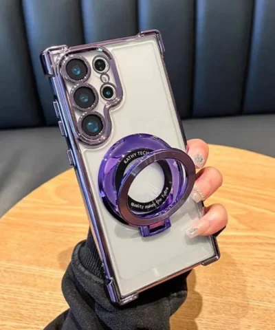 Coque anti-chute avec support invisible pour Samsung