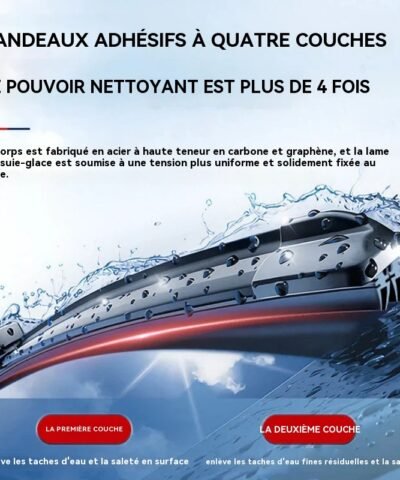Essuie-glaces silencieux à quatre couches pour voiture