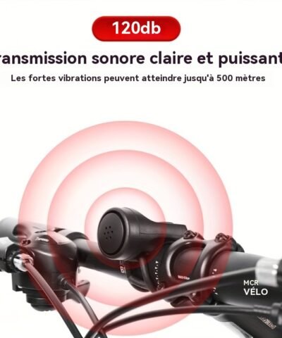 Sonnette de vélo électrique étanche à la pluie