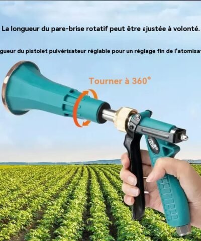 Pistolet de pulvérisation haute pression réglable