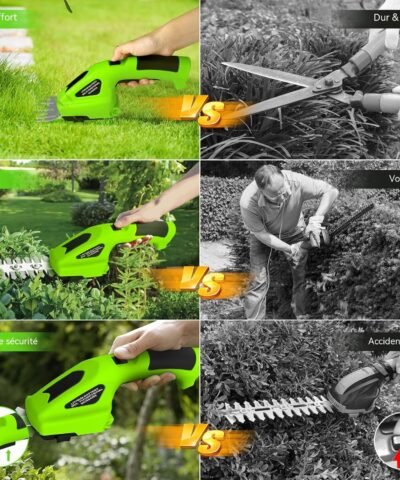 Tondeuse électrique 2 en 1 - Idéale pour l'entretien du jardin et de la pelouse !