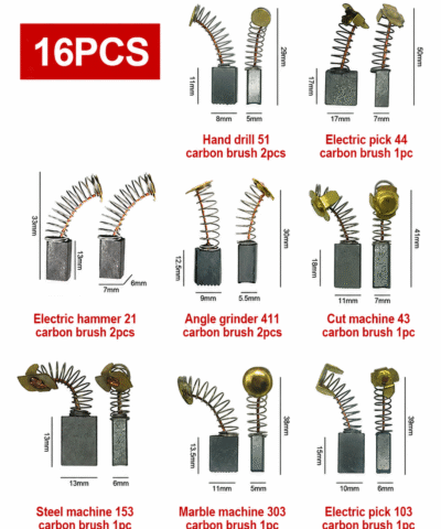 Ensemble de brosses en carbone pour outils électriques